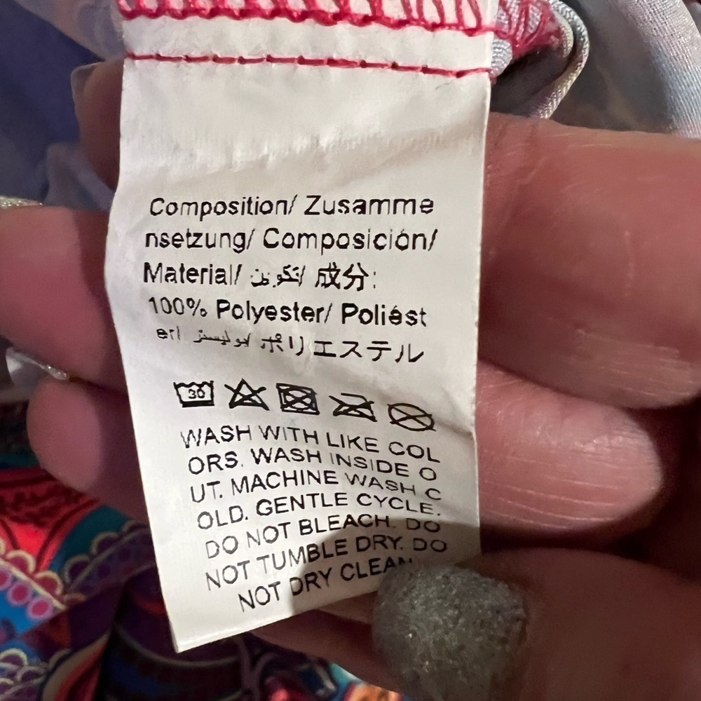 Shein boho pattern pants - medium/6 - Picture 2 of 4